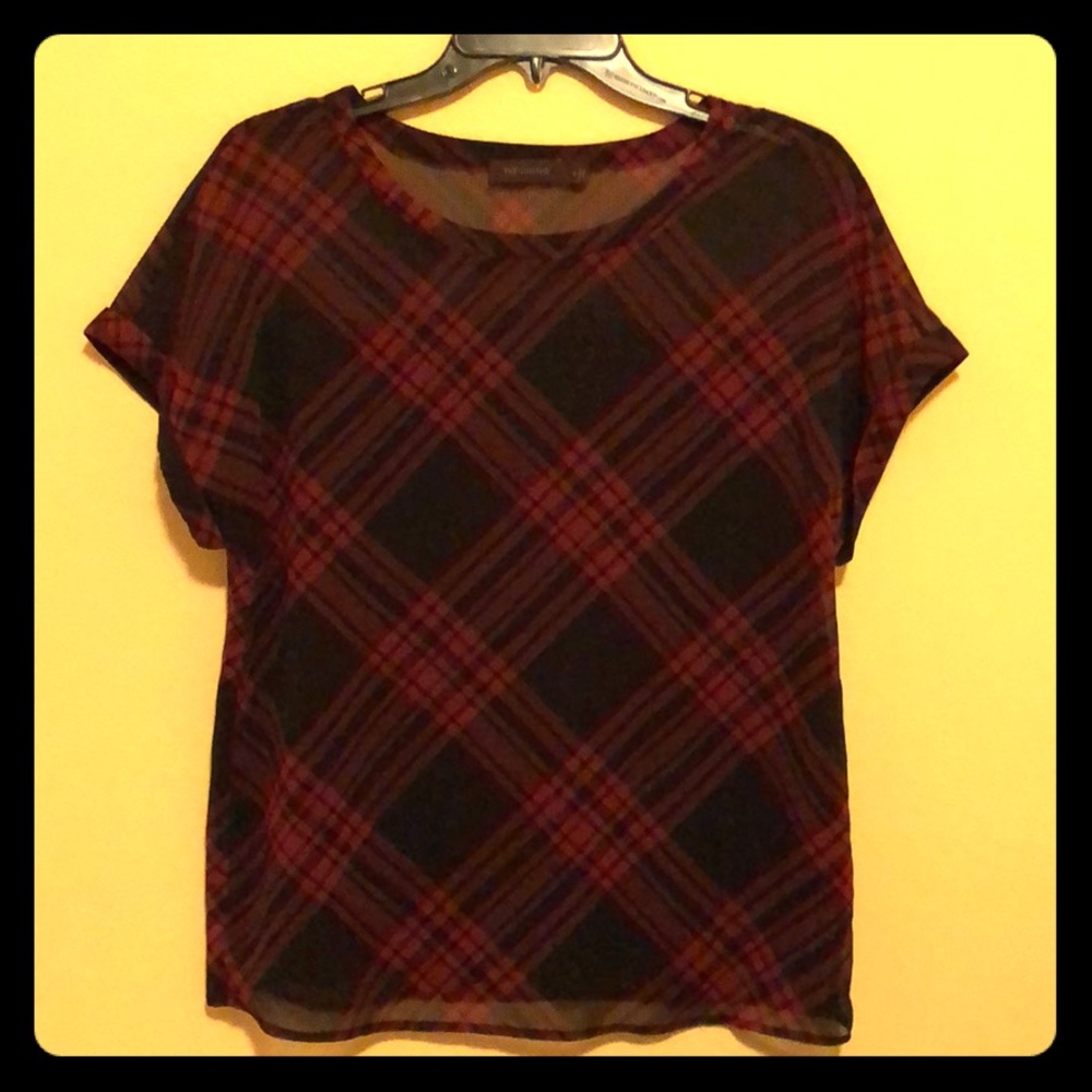 Limited Classic Red and Black Boxy Top